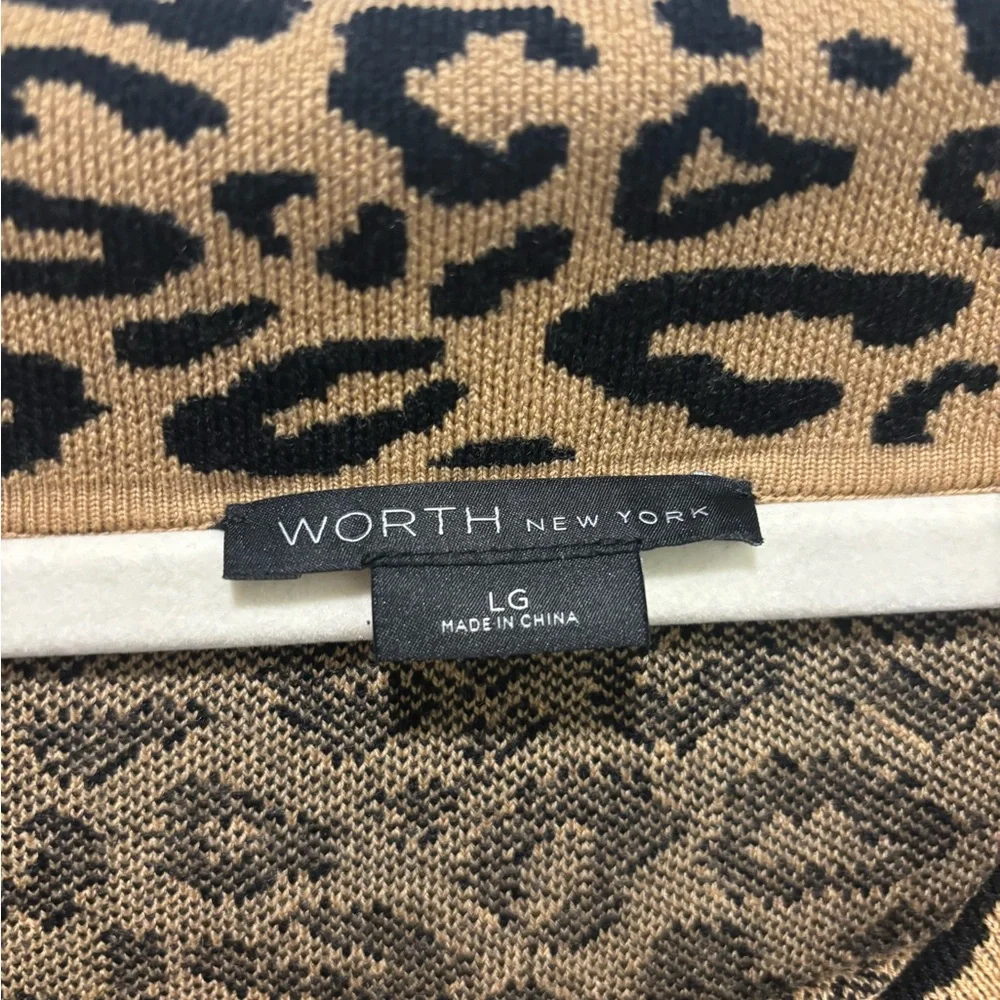 Worth Leopard Print Off-Shoulder Dress L - Picture 4 of 8